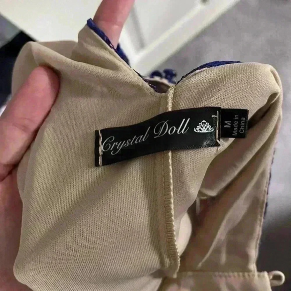 blue‎ lace fancy dress size medium - Picture 7 of 7